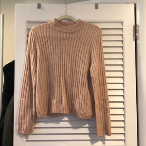 Blush mock neck sweater
